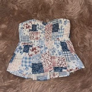 American eagle strapless top